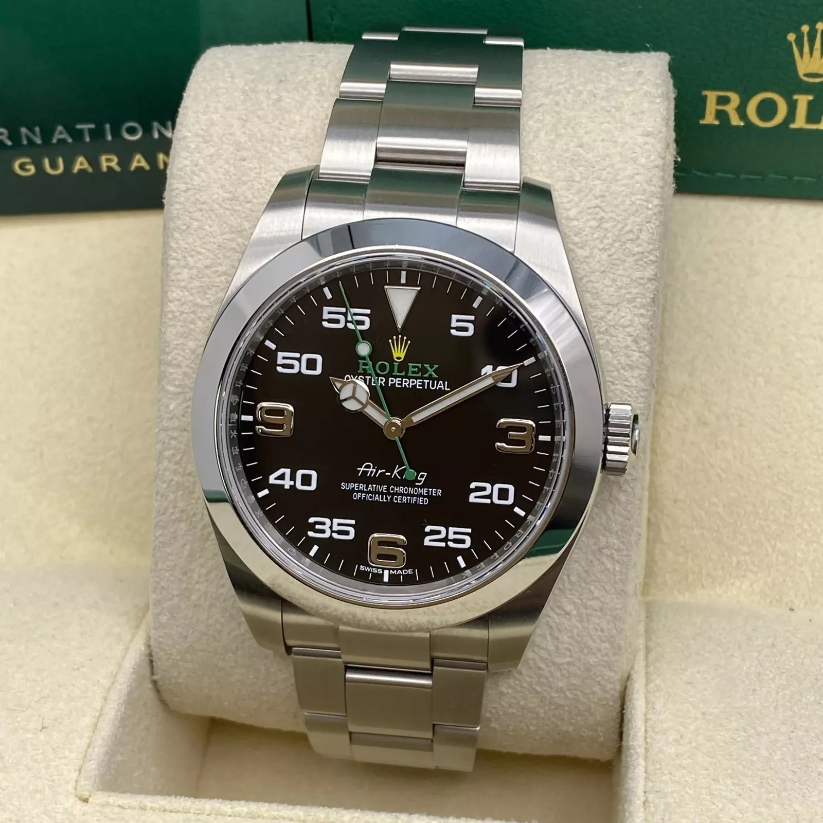 Rolex Air-King Black Dial Super Clone Swiss Replica Watch Ref 126900 3230 Movement - 图片 4