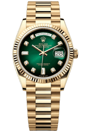 Rolex Day-Date Super Clone Swiss Replica Watch Ref M128238-0069 Smoky Green Dial 3255 Swiss Movement