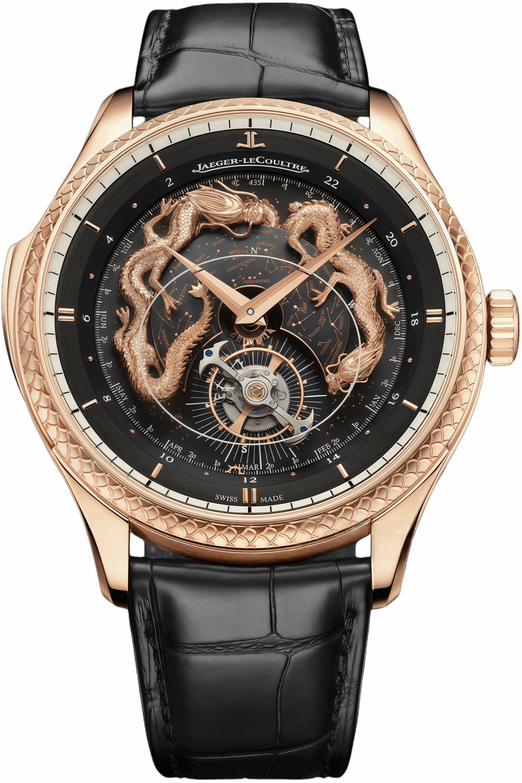 Jaeger-LeCoultre Master Grande Tradition Ref. Q52624A3 Super Clone Watch – Blue Dial Rose Gold Fake Replica