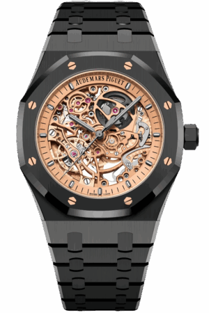 Audemars Piguet Royal Oak Ref. 15416CE.OO.1225CE.02 Super Clone Watch – 41mm Black Ceramic Case Skeleton Dial Swiss Replica