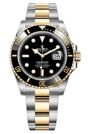 Rolex Submariner Black Dial Two Tone SuperClone Swiss Replica Watch Ref 126613LN 3235Swiss Movement
