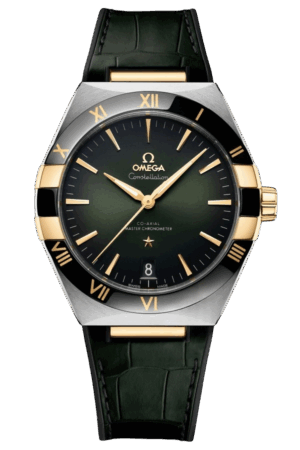 Omega Constellation Ref. 131.23.41.21.10.001 Super Clone Watch – Blue Dial Rose Gold Stainless Steel Bracelet Fake Replica