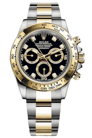 Rolex Daytona M116503-0011 Super Clone – Black Dial Two-Tone Yellow Gold Swiss Replica Watch