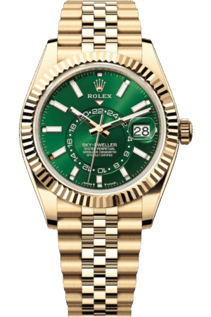 Rolex Sky-Dweller Black Dial Super Clone Swiss Replica Watch Oyster Bracelet Ref M336938-0008 Swiss 9002 Movement