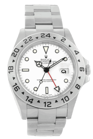 Rolex Explorer II Polar White Dial 40mm Stainless Steel Super Clone Swiss Replica Watch Ref 16570