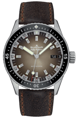 Blancpain Fifty Fathoms Ref. 5052-1110-63A Super Clone Watch – Titanium Black Dial Automatic Fake Replica