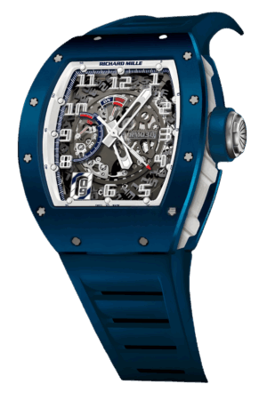 Richard Mille RM 030 Blue Ceramic Super Clone Watch – Tonneau Skeleton Dial Replica