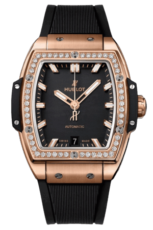 Hublot Spirit of Big Bang Ref. 665.OX.1180.RX.1204 Super Clone Watch – King Gold Diamond Bezel Black Dial Fake Replica
