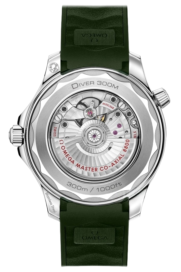 Omega Seamaster replica, Omega super clone, Omega fake watch, black ceramic Omega clone, rubber strap Seamaster replica, Ref 210.92.44.20.01.002 fake watch - Image 2