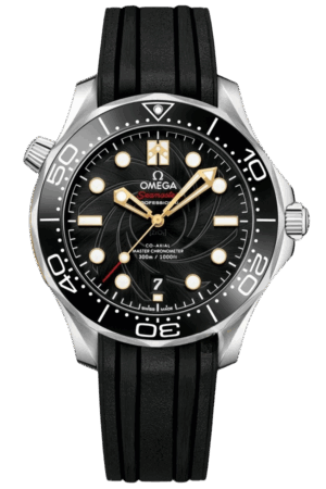 Omega Seamaster Ref. 210.22.42.20.01.004 Super Clone Watch – Bond Limited Edition Black Dial Steel & Gold Fake Replica