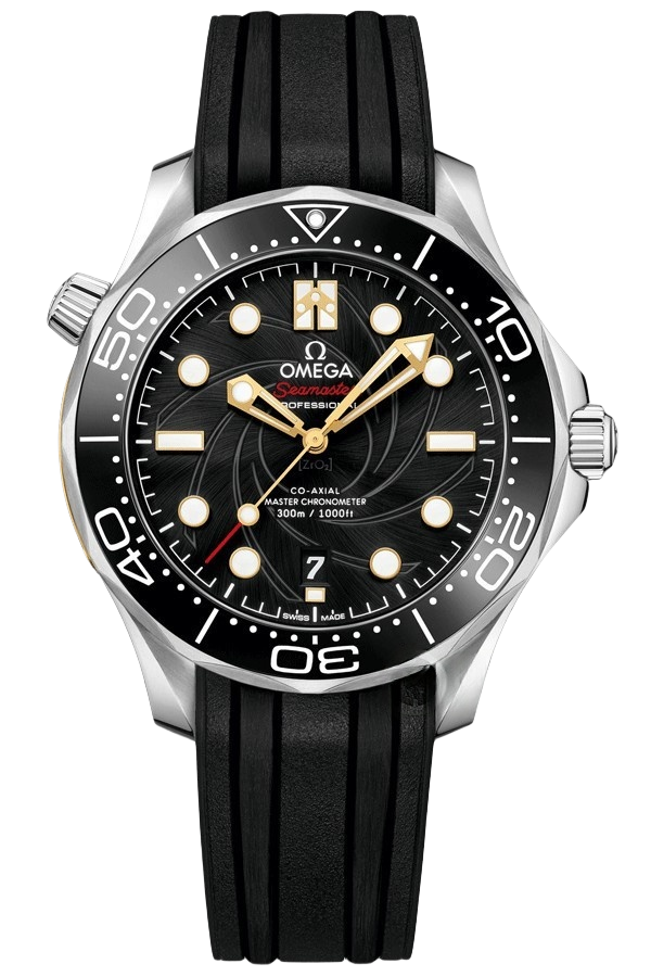 Omega Seamaster Ref. 210.22.42.20.01.004 Super Clone Watch – Bond Limited Edition Black Dial Steel & Gold Fake Replica