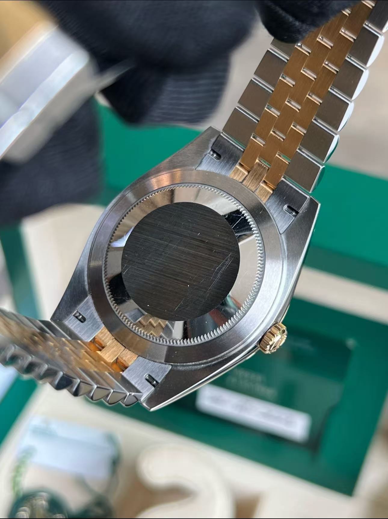 Rolex Datejust 41mm Super Clone Swiss ReplicaWatchTwo Tone Jubilee Bracelet White Dial Ref 126333 3235 Swiss Movement - Image 6