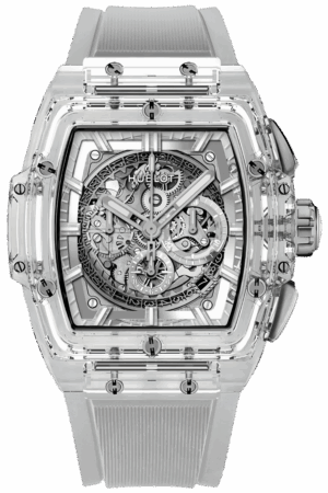 Hublot Spirit of Big Bang Ref. 601.JX.0120.RT Super Clone Watch – Sapphire Crystal Skeleton Dial Transparent Strap Fake Replica