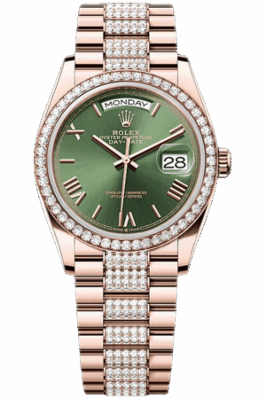 Rolex Day-Date Super Clone Swiss Replica Watch Ref 128345RBR-0086 3255 Swiss Movement