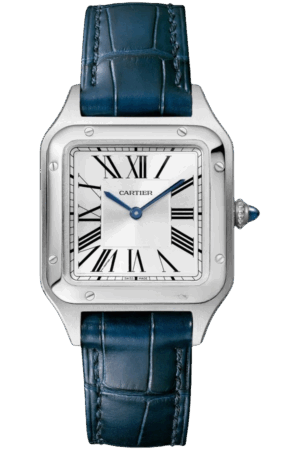 Cartier Santos Ref. WSSA0086 Super Clone Watch – Yellow Dial Stainless Steel Fake Replica