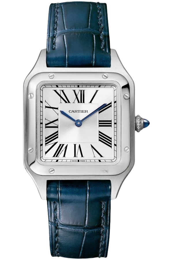 Cartier Santos Ref. WSSA0086 Super Clone Watch – Yellow Dial Stainless Steel Fake Replica