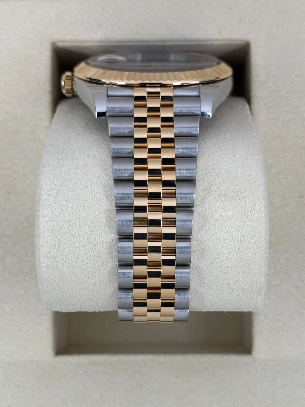 Rolex Datejust 36mm Super Clone Swiss Watch Yellow Rolesor Jubilee Bracelet White Mother of Pearl Dial Ref M126333-0020-3235 Swiss Movement - 图片 7