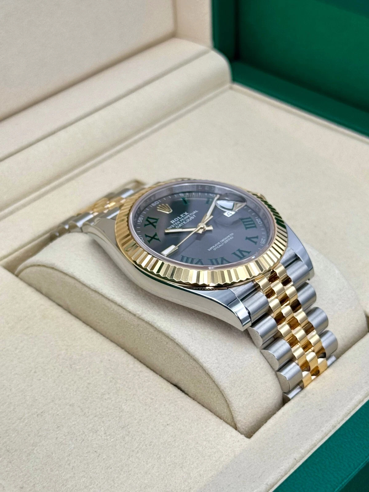 Rolex Datejust 36mm Super Clone Swiss Watch Yellow Rolesor Jubilee Bracelet White Mother of Pearl Dial Ref M126333-0020-3235 Swiss Movement - 图片 5
