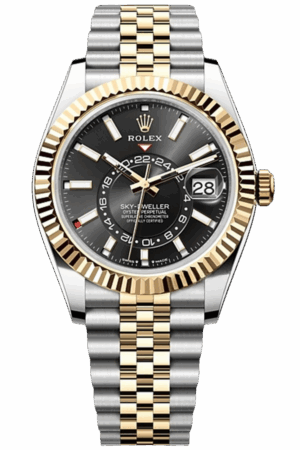 Rolex Sky-Dweller White Dial Super Clone Swiss Replica Watch Jubilee Bracelet Ref M336933-0004 Swiss 9002 Movement