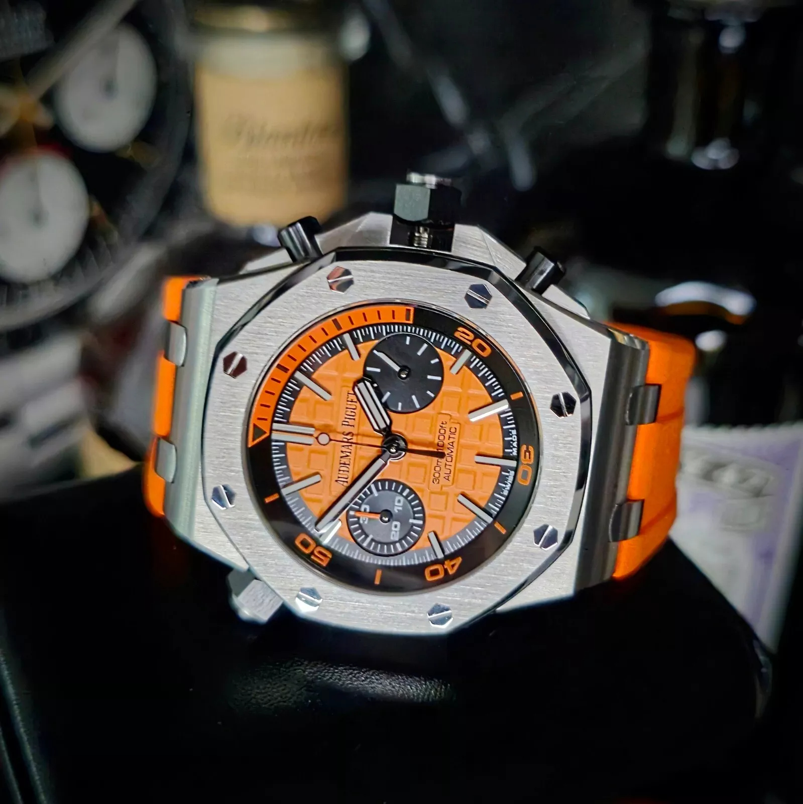 Audemars Piguet Royal Oak Offshore Diver Ref. 26703ST.OO.A070CA.01 Super Clone Watch – Orange Dial Fake Replica - Image 5
