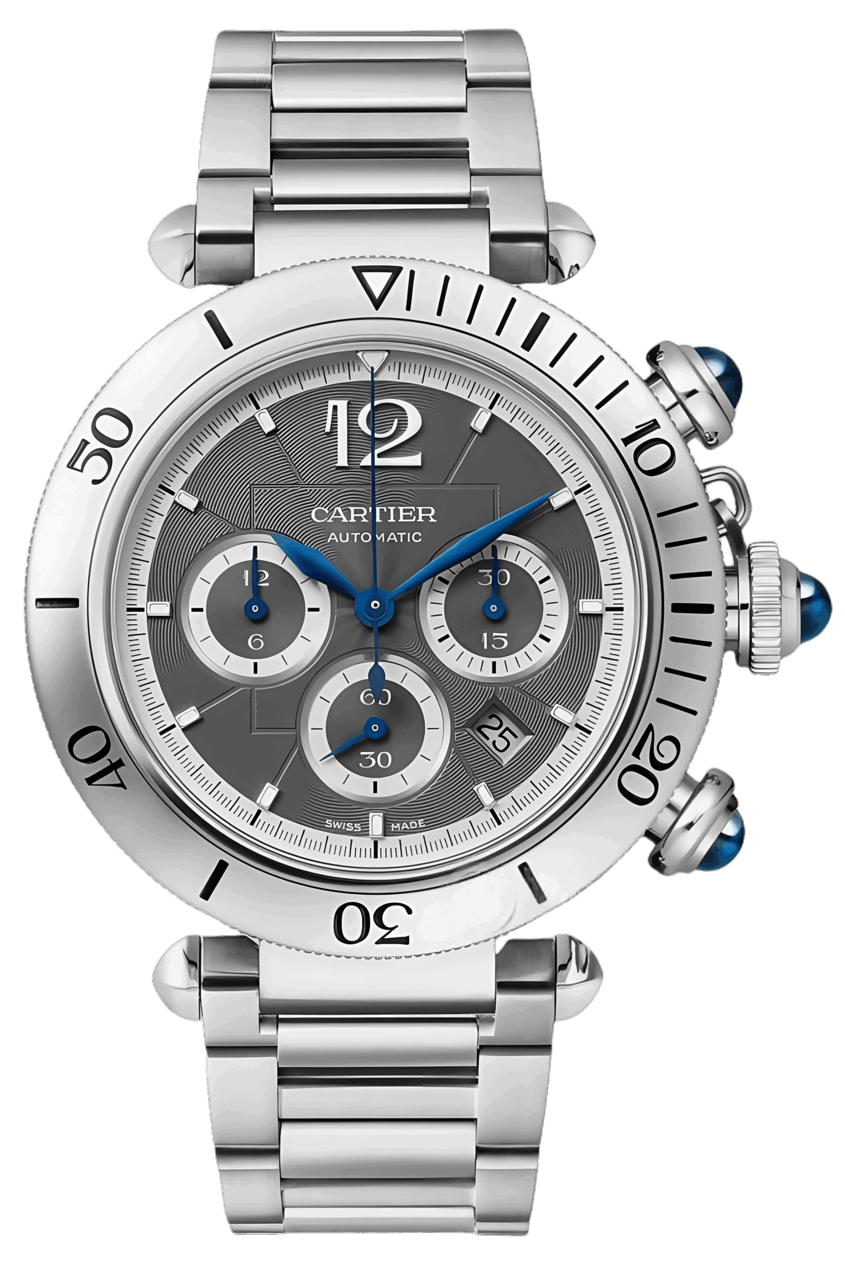 Cartier Pasha Ref. WSPA0027 Super Clone Watch – White Dial Stainless Steel Fake Replica