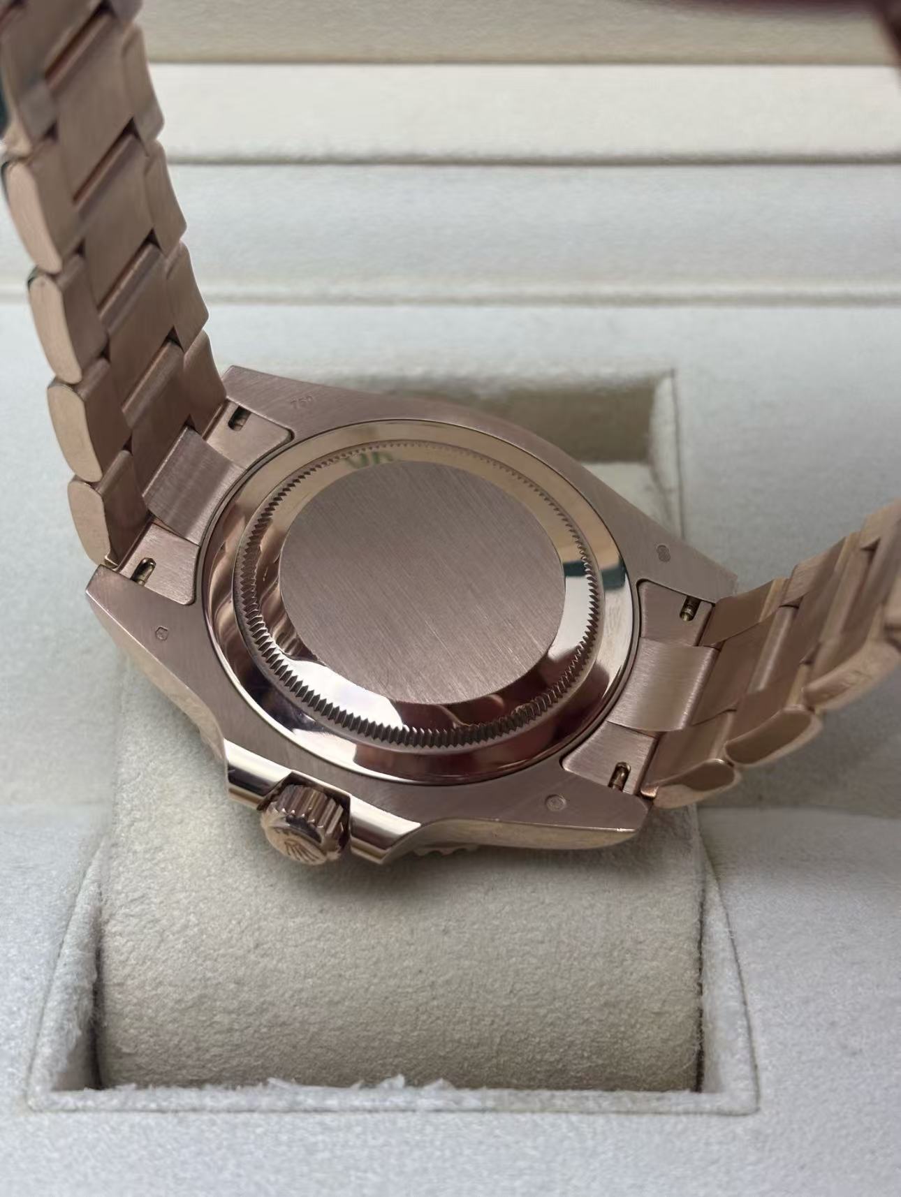 Rolex GMT Masterll Root Beer Super Clone Swiss Replica Watch 18k Rose Gold Ref 126715CHNR-3285 Swiss Movement - Image 9