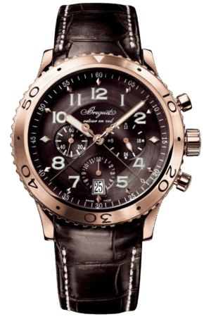 Breguet Type XX Ref. 3810BR/92/9ZU Super Clone Watch – Rose Gold Chronograph Black Dial Fake Replica
