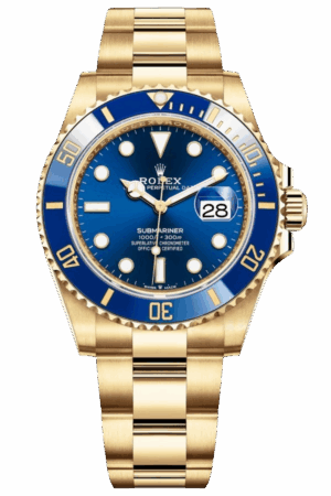 Rolex Submariner Blue DialSuper Clone Swiss ReplicaWatch  18k Gold Ref 126618LB 3235 SwissMovement