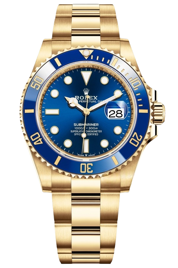 Rolex Submariner Blue DialSuper Clone Swiss ReplicaWatch  18k Gold Ref 126618LB 3235 SwissMovement