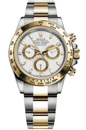 Rolex Daytona M116503-0001 Super Clone – White Dial Two-Tone Gold Swiss Replica Watch