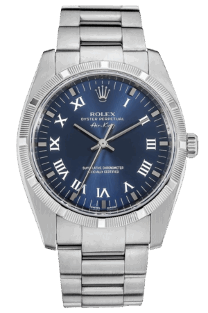 Rolex Air-King 34mm Super Clone Swiss Watch Stainless Steel Oyster Bracelet Silver Dial Ref 114210-0001-3130 Swiss Movement
