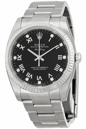 Rolex Air-King Silver Dial Super Clone Swiss Replica Watch Ref 114234-70190CR Oystersteel Bracelet