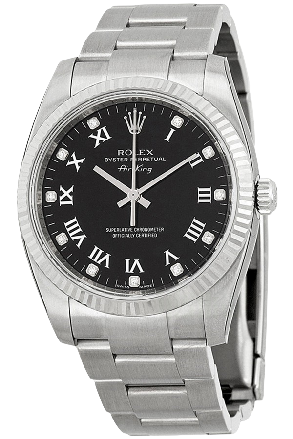 Rolex Air-King Silver Dial Super Clone Swiss Replica Watch Ref 114234-70190CR Oystersteel Bracelet