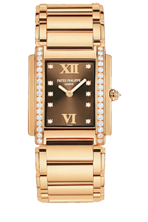 Patek Philippe Twenty~4 Ref. 4910/11R-010 Super Clone Watch – Rose Gold Diamond Set Fake Replica