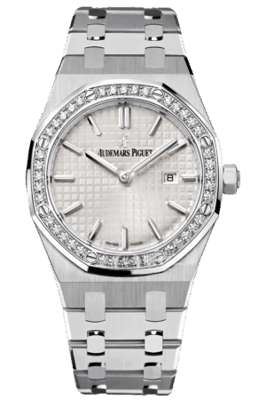 Audemars Piguet Royal Oak Ref. 67651ST.ZZ.1261ST.01 Super Clone Watch – 33mm Stainless Steel Case Diamond Bezel Silver Dial Swiss Replica
