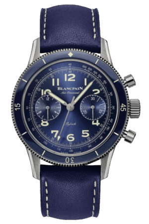 Blancpain Air Command Ref. AC02-12B40-63B Super Clone Watch – Stainless Steel Blue Dial Flyback Chronograph Fake Replica