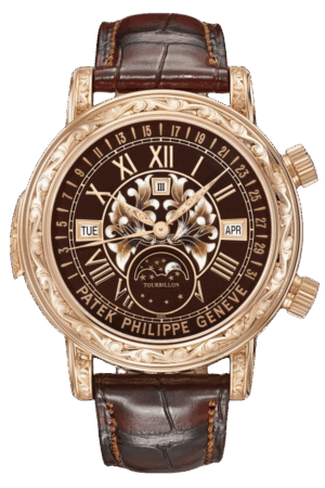 Patek Philippe Ref. 6002R-001 Super Clone Watch – Sky Moon Tourbillon Rose Gold Fake Replica