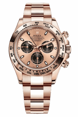 Rolex Daytona ChocolateDial Super Clone SwissReplica Watch 18k RoseGold Bracelet Ref 116505-4130 Swiss Movement