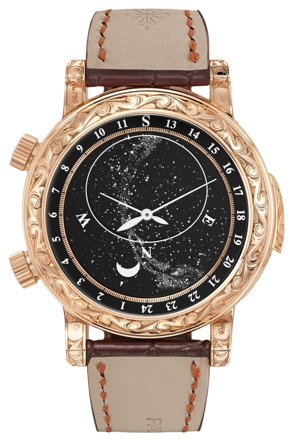 Patek Philippe Ref. 6002R-001 Super Clone Watch – Sky Moon Tourbillon Rose Gold Fake Replica - 图片 2