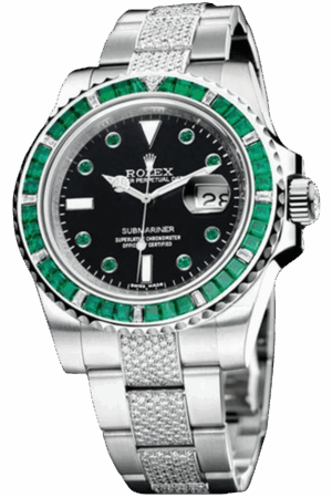 Rolex Submariner Blue Dial Diamond Markers Super Clone Swiss Replica Watch Ref 116649-74789BR Everose Gold Bracelet