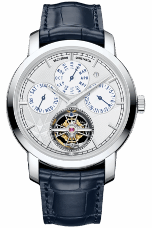 Vacheron Constantin Patrimony Ref. 6300T/000P-H056 Super Clone Watch – Platinum Case Moon Phase Blue Dial Replica