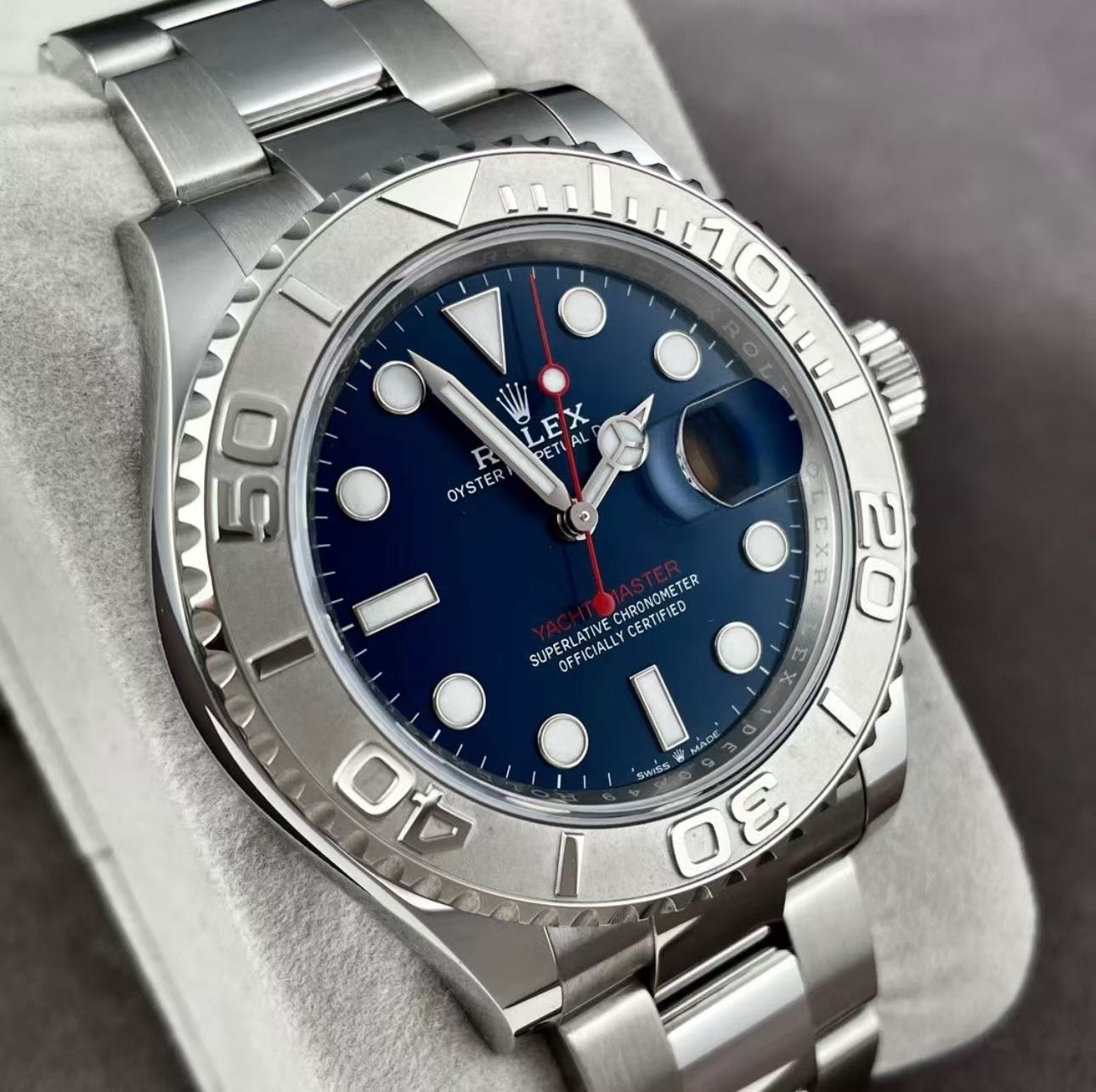 Rolex Yacht Master BlueDial Super Clone SwissReplica Watch Ref 126622 3235 Swiss Movement - Image 5