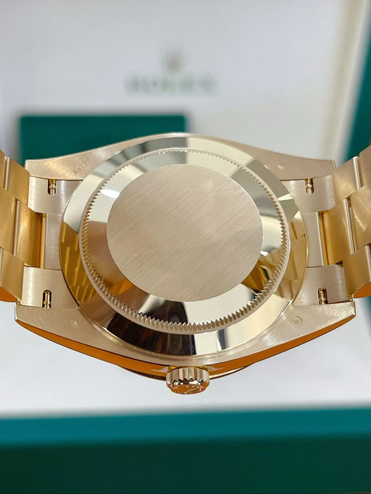 Rolex Day-Date Super Clone Swiss Replica Watch Ref M228348RBR-0039 Black Sugar Dial 3255 Swiss Movement - Image 6