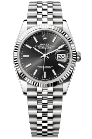 Rolex Datejust 41mm Super Clone Swiss ReplicaWatch  Grey Rhodium Dial Ref 126334 3235S wiss Movement