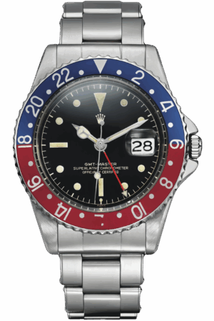 Vintage Rolex GMT-Master Gilt Dial Super Clone Swiss Replica Watch Ref 18JDM-001 (1959 Pepsi Bezel Edition)