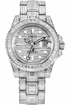 Rolex GMT-Master II Rainbow Bezel Super Clone Swiss Replica Watch Ref M126755SARU-0003 Mother of Pearl Dial