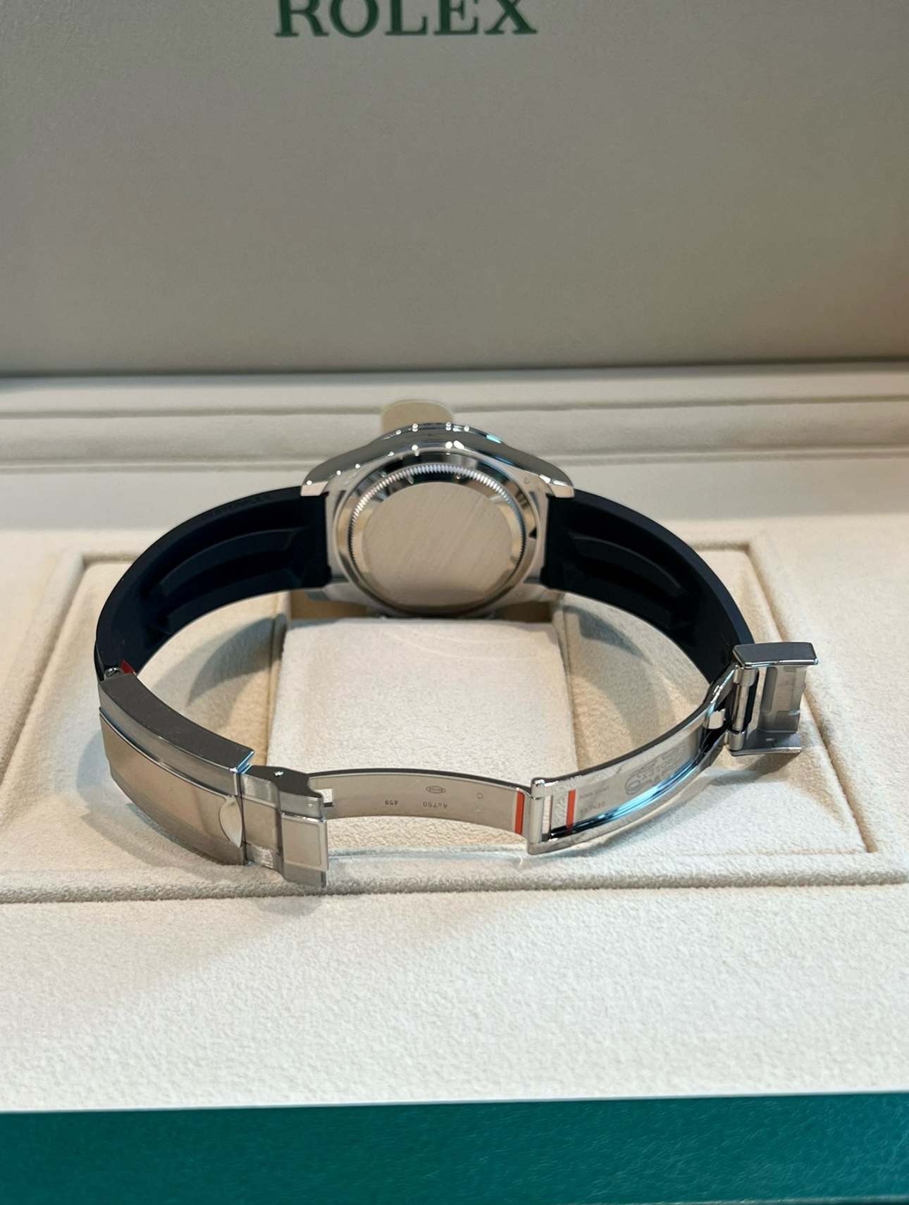 Rolex Daytona 40mm Super Clone Swiss Watch White Gold Diamond Bezel Oysterflex Strap Diamond Paved Dial Ref M126539TBR-0002 4131 Swiss Movement - Image 6