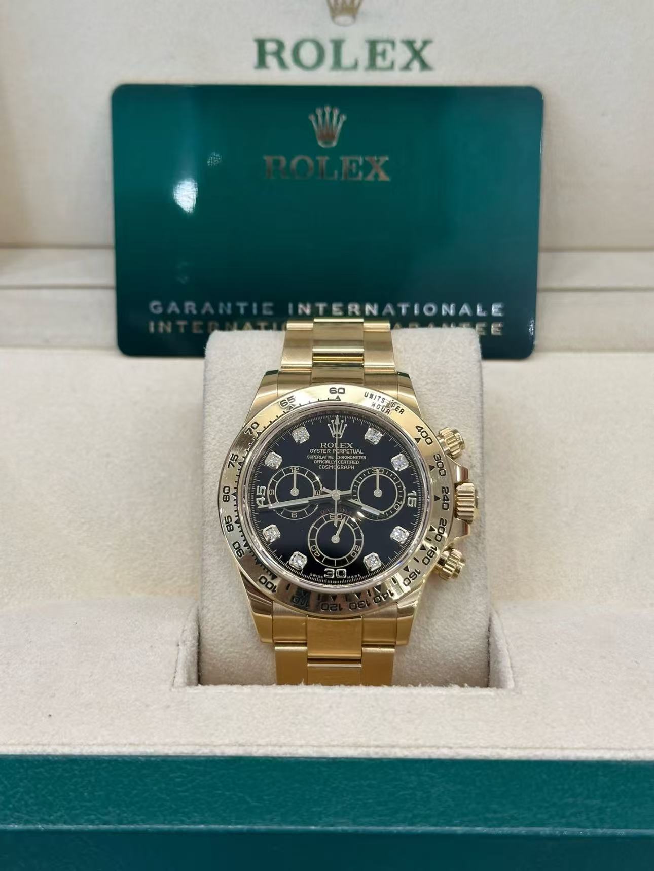 Rolex Daytona Black Dial Super Clone SwissReplica Watch 18kGold Bracelet Ref 116508-4130 Swiss Movement - Image 3