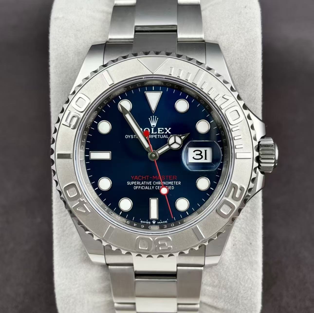 Rolex Yacht Master BlueDial Super Clone SwissReplica Watch Ref 126622 3235 Swiss Movement - Image 3