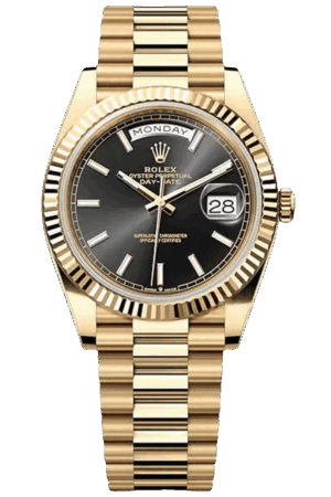 Rolex Day-Date Super Clone Swiss Replica Watch Ref M228238-0067 Black Dial 3255 Swiss Movement